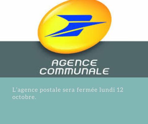 Fermeture exceptionnelle de l'agence postale communale