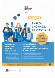 Affiche enquête INSEE à partir du 25/08/25