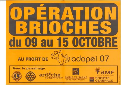 Affiche Opération Brioches 2023