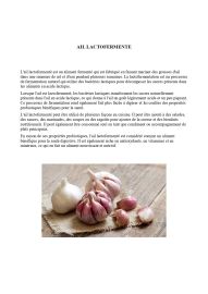 AIL lactofermente plantes et cie saint jean le centenier