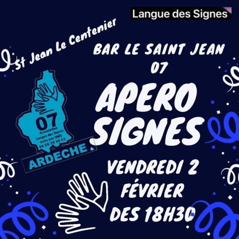 apéro signe LSF Ardèche langue des signes