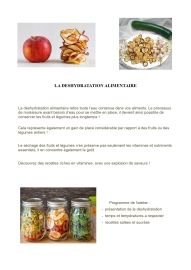 atelier DESYDRATATION ALIMENTAIRE plantes et cie saint jean le centenier