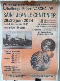 Challenge Robert Vaschalde Concours de boules lyonnaises Saint Jean le Centenier