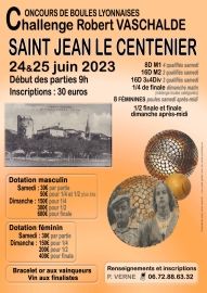 Concours de boules lyonnaises Saint Jean le Centenier
