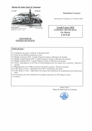 Conseil Municipal du 2 mars 2026