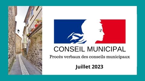 Conseil Municipal Juillet 2023