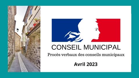 Conseil Municipal Avril 2023