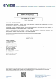 coupure de courant
