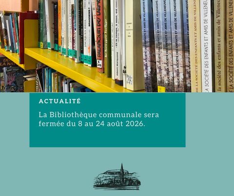 Fermeture estivale de la bibliothèque