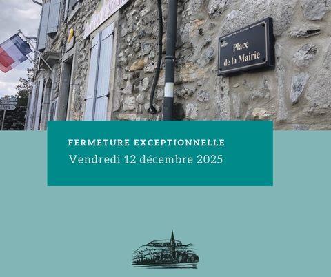 Fermeture exceptionnelle du secrétariat de Mairie