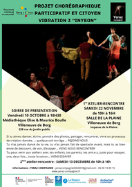 PROJET CHOREGRAPHIQUE PARTICIPATIF ET CITOYEN VIBRATION 3 "INYEON"
