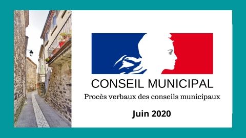 Conseil Municipal Juin 2020