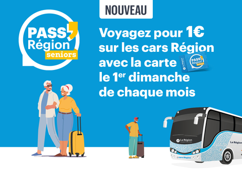 Pass région pour les seniors : voyagez pour 1 € le 1er dimanche de chaque mois