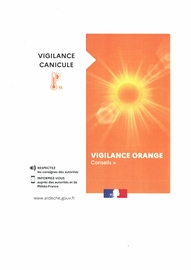 Le département de l'Ardèche est placé en vigilance orange pour la canicule