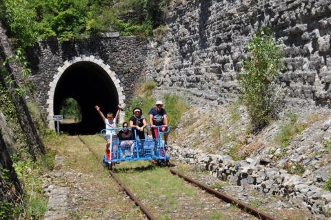 velorail du sud ardeche st jean le centenier